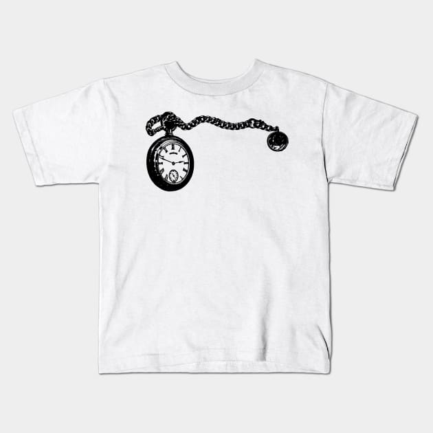 Pocket watch Kids T-Shirt by linesdesigns